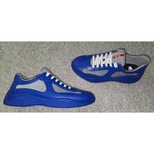 Prada America's Cup Soft Rubber Royal Blue Men's Sneaker's size 8 US 41 EU  Repl